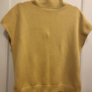 mock neck sleeveless top